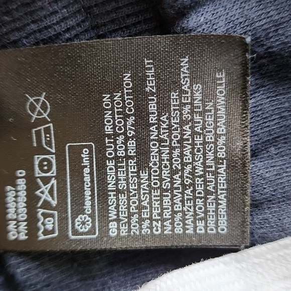 H&M Basics Dark Blue Heart Sweatpants - Picture 5 of 5
